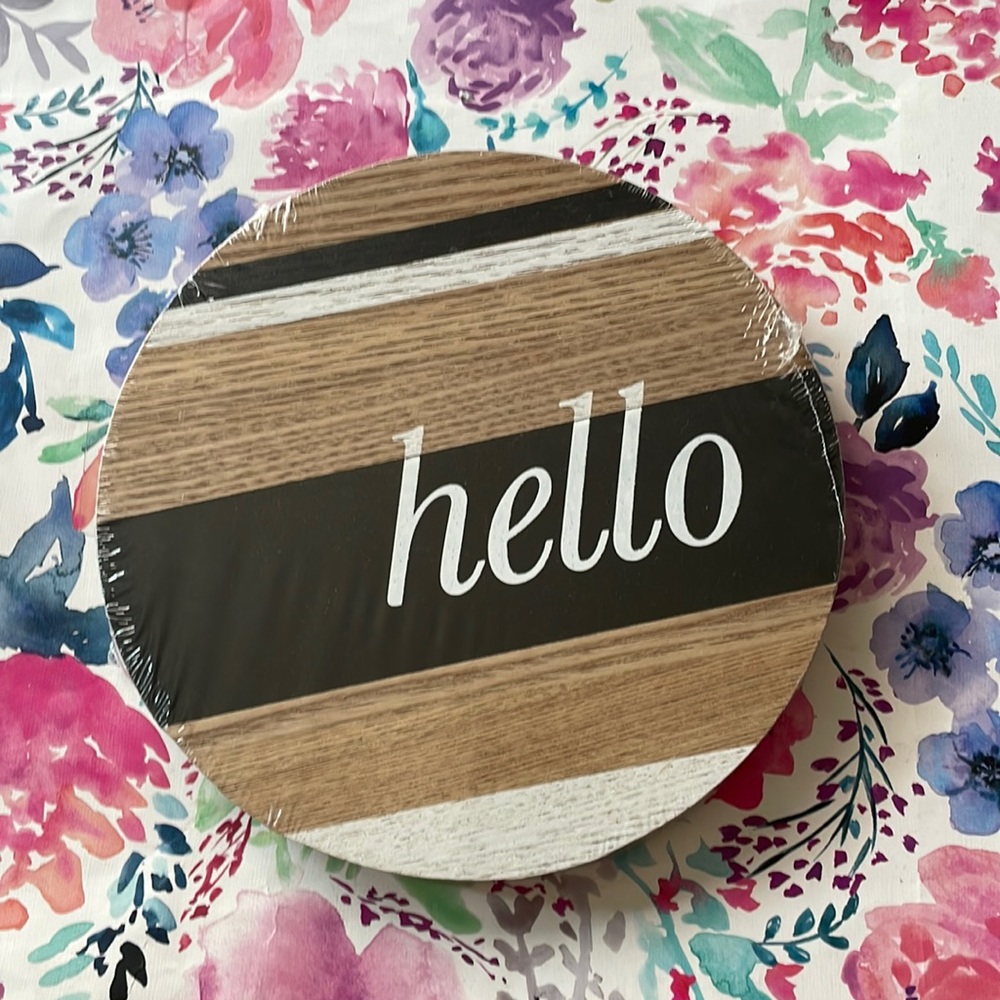 Home decor round wooden signs